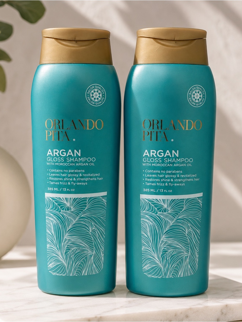 2-pack! Orlando Pita Argan Gloss Shampoo with Moroccan Argan Oil – 13 fl oz